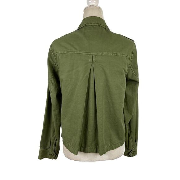 Sanctuary Utility Habitat Military Green Denim Jacket in Cactus 100% Cotton XS - Picture 12 of 16